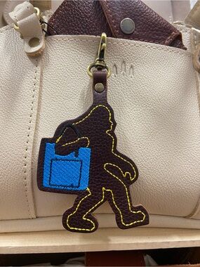 Portland Leather Sasquatch in Cold Brew with Blue Tote Accent - NEW